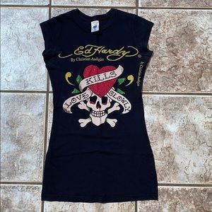 Women’s Ed Hardy black t-shirt